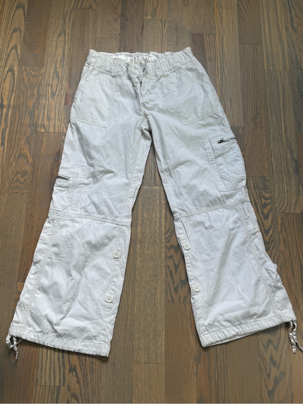 Aeropostale White Cargo Pants Size 9/10